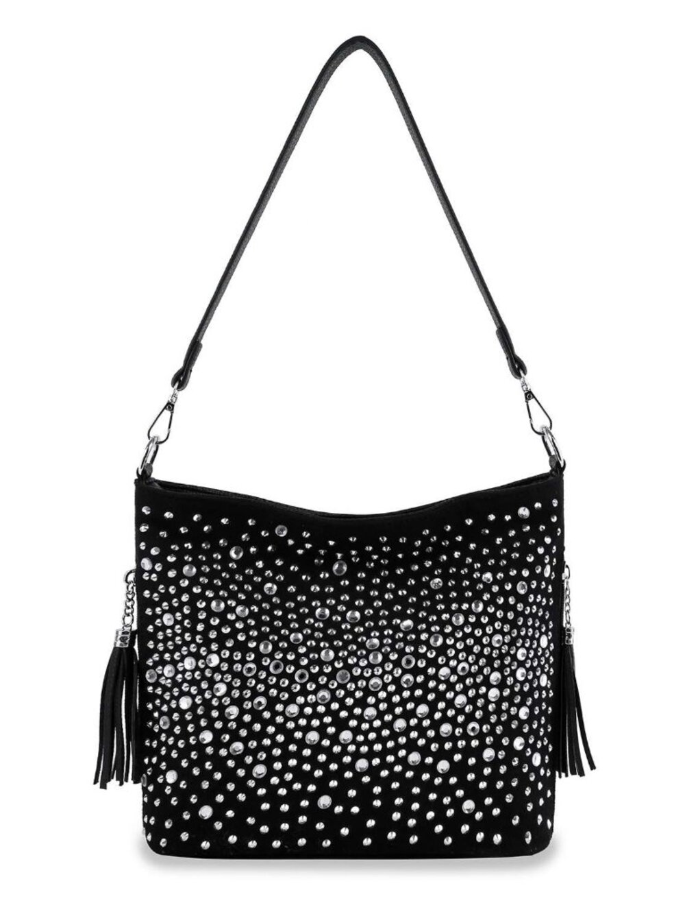 NWT Glamorous Rhinestone Hobo Crossbody Sling Bag